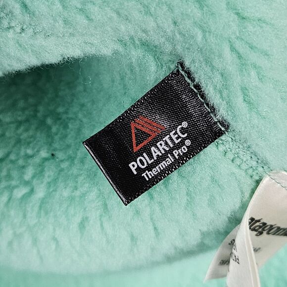 Patagonia Snap T Fleece Pullover Womens XS Mint Green Textured Sweater Jacket - Picture 5 of 7